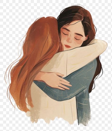 Art Hug, Sketch For Best Friend, Two Friends Hugging Drawing Reference, Best Friend Animation, Hugging Friends Drawing, Hugs Illustration, Drawing Hug, 3 Friends Hugging Drawing, Friend Hugging