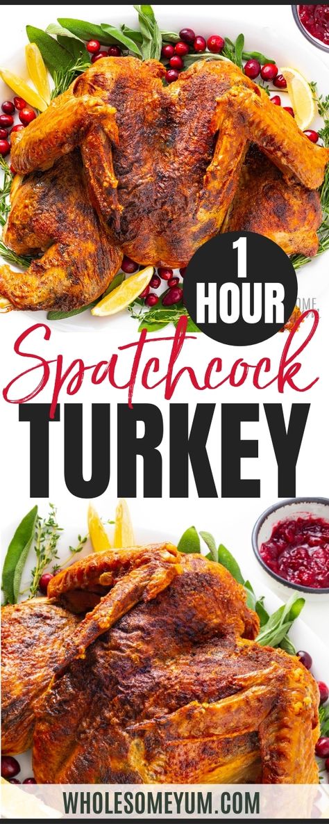 Cooking A Spatchcocked Turkey, How Long Do You Cook A Spatchcock Turkey, Spachocked Turkey Recipe, Roasted Spatchcock Turkey, Cooking Spatchcock Turkey, Dry Brine Spatchcock Turkey, Traeger Spatchcock Turkey, How Long To Cook Spatchcock Turkey, Splatcocked Turkey