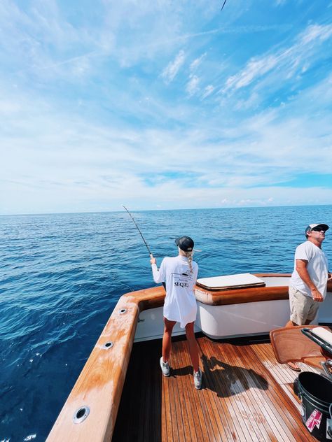 Ocean Fishing Aesthetic, Deep Sea Fishing Aesthetic, Fishing Aesthetic Ocean, Fishing Boat Aesthetic, Charleston Vibes, Deep Sea Fishing Outfit, Deep Sea Fishing Boats, Fishing Aesthetic, Fishing Couples