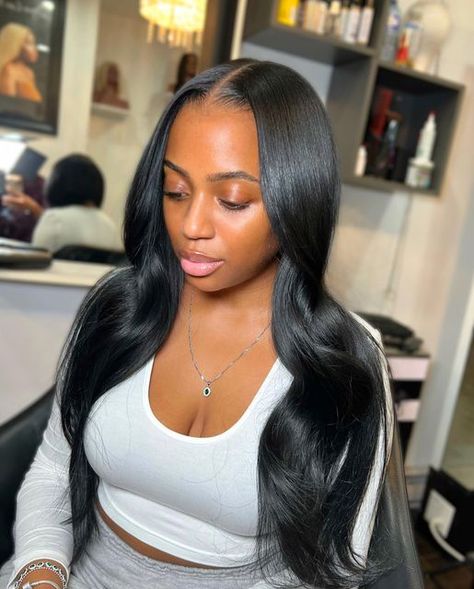 Colorful Hairstyles, Sew In Hair Extensions, Sew In Hairstyles, Quick Weave Hairstyles, Protective Hairstyles Braids, Dope Hairstyles, Sleek Ponytail, Front Lace Wigs Human Hair, Loose Curls