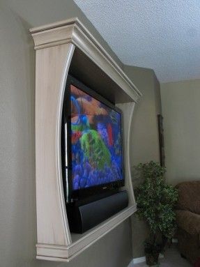 wall mounted tv surround frame