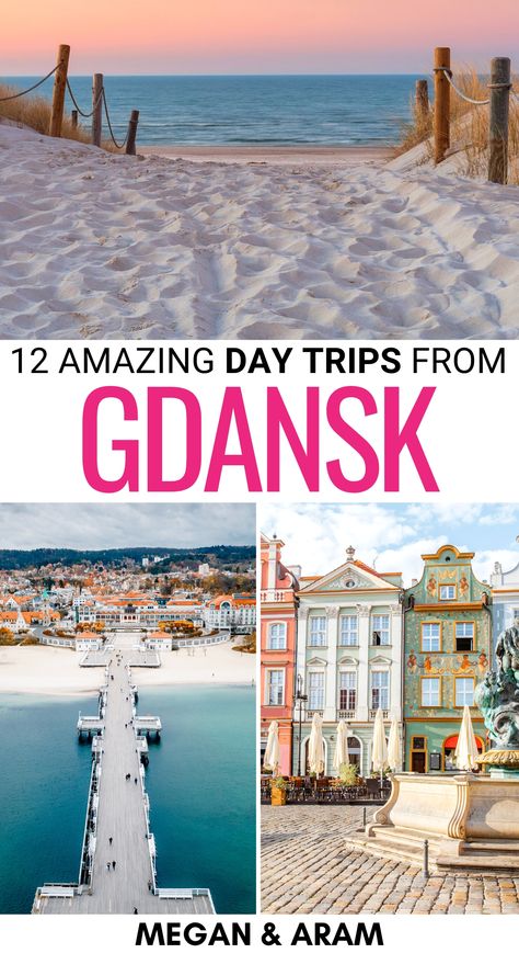 Are you looking for the best day trips from Gdansk? This guide lists the top Gdansk day trips - from the Baltic Sea to national parks (and beyond)! | Places to visit near Gdansk | Gdansk itinerary | Gdansk day tours | Day tours from Gdansk | Things to do in Gdansk | What to do in Gdansk | Small towns near Gdansk | Gdansk beaches What To Do In Gdansk, Gdansk Things To Do, Gdansk Christmas, Gdansk Beach, Poland Beach, Poland Trip, Poland Map, Travel Poland, Gdansk Poland