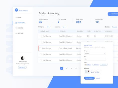 Product Admin filter left bar nav form table admin retail product dashboard Backstage Design, Chart Ui, Dashboard Design Template, Application Ui Design, Price Table, Ui Design Mobile, Web Application Design, Dashboard Interface, Product Inventory