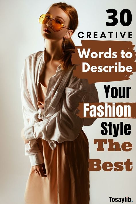 Everyone has a sense of fashion or style, and they need words to describe it. There are more avenues for fashionable people to express themselves nowadays.    If you are this type of person, then you’ve probably struggled with words to describe fashion style in the past.    #wordstodescribefashionstyle #fashionstyle 3 Words Style, Style Description Words, Style Words Fashion, Words To Describe Fashion, Style Words, Stylish Words, Words To Describe Someone, Words To Describe Yourself, Outfit Choices