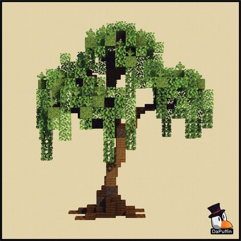 Minecraft Tree Blueprints, Minecraft Azalea Tree, Mc Tree Design, How To Build A Minecraft Tree, Fantasy Trees Minecraft, How To Build A Tree In Minecraft, Minecraft Moss Gradient, Magic Tree Minecraft, Dark Oak Tree Minecraft