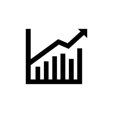 Stocks graphic for business stats free icon Stats Aesthetic, Stocks Aesthetics, Stephanie Archer, Creative Logo Ideas, Logo Moodboard, Robot Logo, Highlight Ig, Logo Design App, Vintage Frames Vector