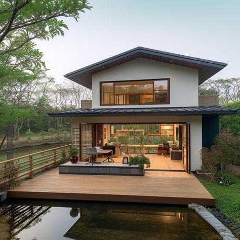 Traditional Japanese homes where timeless design blends perfectly with modernity and steps into a world of serenity. Every aspect reflects a harmoniou... Check more https://cfeer.com/23-japanese-homes-design-blends-perfectly-with-modernity-and-steps-into-a-world-of-serenity/ Home Design Exterior Modern, Japanese Modern House Exterior, Modern Japanese Home Exterior, Japanese Home Exterior, Home Design Exterior, Modern Japanese Homes, Japanese Modern House, Japanese Homes, Traditional Japanese Home