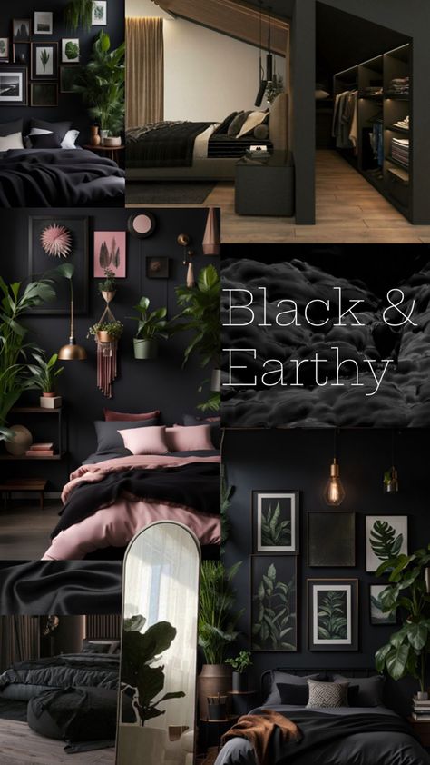 Dark Home Decor, Goth Home, Dark Home, Black Bedroom, Apartment Decor Inspiration, Bedroom Boho, New Energy, The Bedroom, Dream Rooms