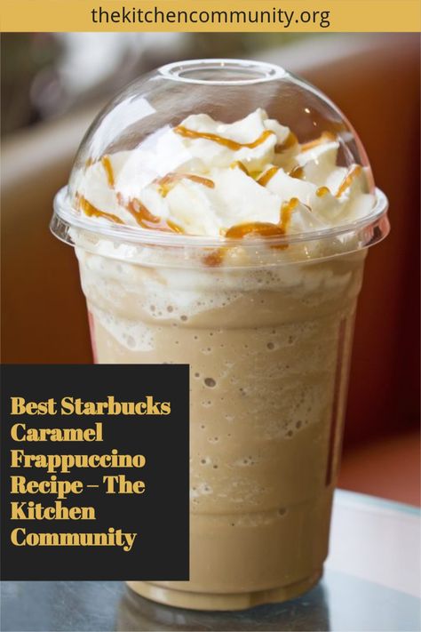 Diy Frappucino Coffee, Caramel Frappe Recipe No Coffee, Carmel Frappe Starbucks Drinks, Homemade Caramel Frappuccino Recipe, Carmel Frappachino Recipe Starbucks, Frappuccino Recipe No Coffee, Caramel Frappe Recipe Starbucks, How To Make A Frappuccino At Home, Salted Caramel Frappuccino Recipe