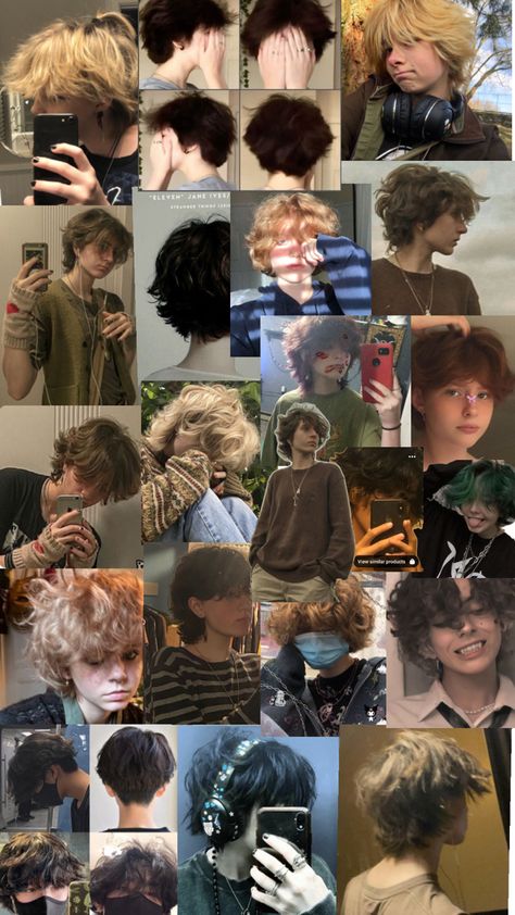 Ftm Haircuts, Short Grunge Hair, Hair Inspiration Short, Hair Stylies, Fluffy Hair, Dye My Hair, Short Hair Haircuts, Cut My Hair, Hair Envy