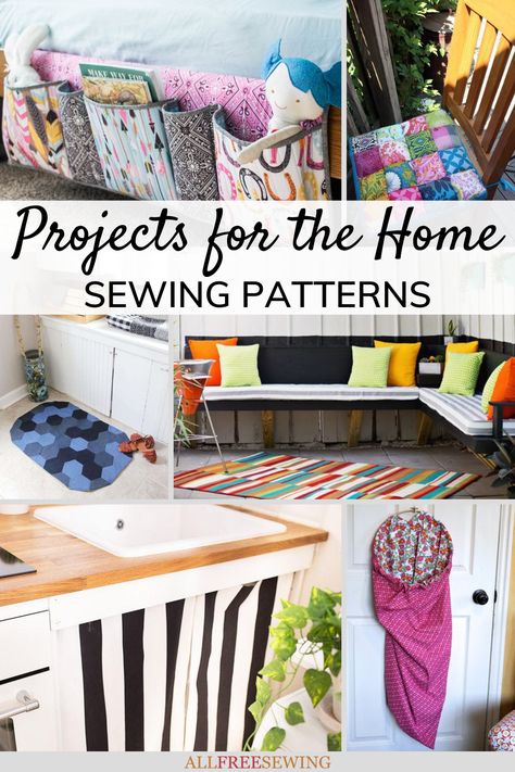 With all this extra time in our homes, we’re bound to find things we’d like to fix. This collection of home decor projects is here to help. Now is the time to update the rooms in your house so you can fill your time and avoid boredom while also making your home look even better. This collection, 40 Home Projects to Sew, is perfect for crafting in your downtime or in quarantine. It's full of projects you can put your time into and get amazing results. Household Sewing Projects, Fabric Diy Projects, Useful Projects, Trendy Sewing Projects, Household Sewing, Cute Sewing Projects, Organize Fabric, Home Decor Projects, Sewing Rooms