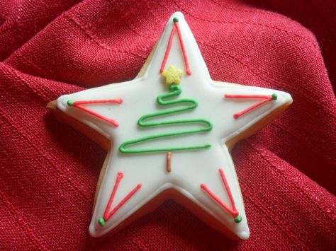 Star Sugar Cookies Decorated, Star Cookie Decorating Ideas, Christmas Star Cookies Decorated, Star Christmas Cookies, Star Cookies Decorated, Christmas Star Cookies, Iced Christmas Cookies, Star Sugar Cookies, Christmas Sugar Cookies Decorated