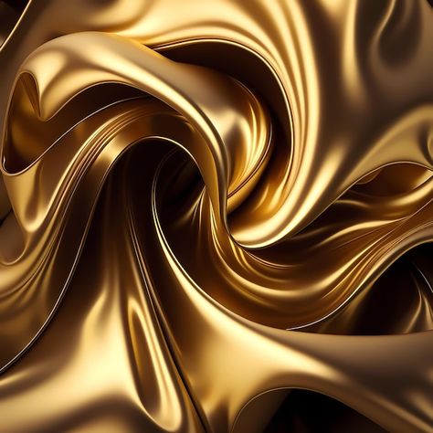 Photo gold silk fabric with a swirl. | Premium Photo #Freepik #photo #golden-wallpaper #golden-foil #gold-texture #gold-foil Golden Fabric Texture, Gold Fabric Texture, Gold Moodboard, Gold Colour Palette, Black Thoughts, Glam Interior Design, Arreglos Ikebana, Golden Fabric, Golden Wallpaper