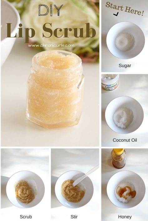 diy lip scrub Joululahjat Diy, Diy Lip Scrub, Obličejové Masky, Lip Scrub Recipe, Săpunuri Handmade, Lip Scrub Diy, Makeup Tip, Coconut Oil Uses, Lip Scrubs