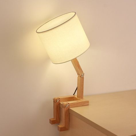 Product Of The Week: Cute Wooden Stick Figure Lamp Mebel Antik, Wooden Table Lamp, Diy Lampe, Diy Backsplash, Wooden Table Lamps, Nightstand Lamp, Lamp For Bedroom, Wooden Lamp, Bedroom Lamps