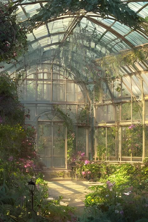 Victorian Greenhouse, Victorian Greenhouses, Room Deco, Fantasy House, Plants And Flowers, Decor Minimalist, Glass House, Nature Aesthetic, Pretty Places