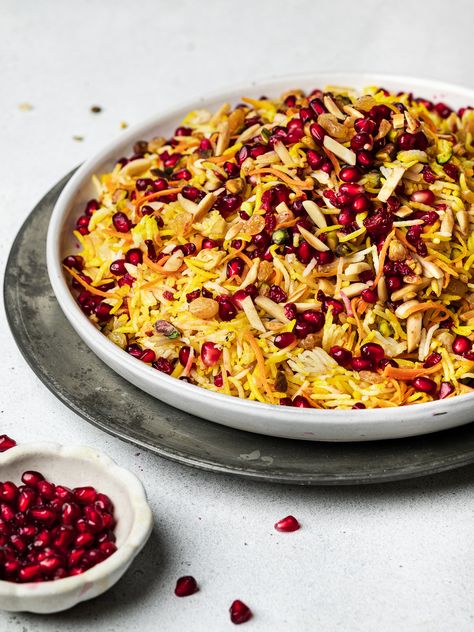 Jeweled Rice, How To Reheat Rice, Persian Rice, Saffron Rice, Persian Cuisine, Iranian Food, Rice Dish, Rice Pilaf, Persian Food