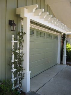 What Color Is Best For Garage Doors?                                                                                                                                                                                 More Door Arbor, Garage Pergola, Casa Country, Real Estat, Casa Exterior, Garage House, Garage Door, Idea Diy, Design Case