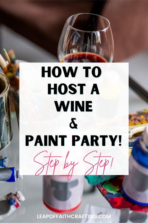 Wedding Paint And Sip Ideas, Wine And Canvas Party, Christmas Wine And Canvas Ideas, Sip And Wine Party Ideas, Paint Your Own Wine Glass Party, Girls Night Wine Glass Painting, Painting And Sip Ideas, Ladies Wine Night Ideas, Wine Night Crafts