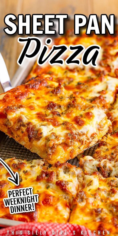 Pizza Dips, Pan Pizza Recipe, Sheet Pan Pizza, Homemade Italian Sausage, Sausage Pizza, Best Homemade Pizza, Easy Homemade Pizza, Pizza Flavors, Pizza Recipes Homemade