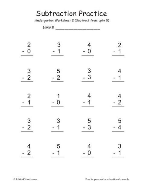 Kindergarten Single Digit Subtraction Worksheets Single Digit Subtraction, 2 Digit Subtraction, Letter Writing Worksheets, Printable Worksheets For Kids, Subtraction Kindergarten, Learning Corner, Math Practice Worksheets, Everyday Math, Subtraction Practice