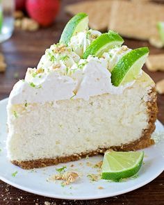 This thick and creamy key lime cheesecake is the perfect combination of sweet and tart! Key Lime Desserts, Life Made Simple, Lime Desserts, Key Lime Cheesecake, Lime Recipes, Lime Cheesecake, Dessert Aux Fruits, Salty Cake, Savoury Cake