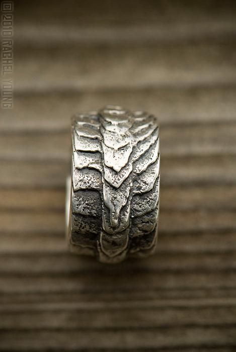 Cuttlebone Ring by rgyoung on DeviantArt Cuttlefish Casting, Modernist Silver Jewelry, Contemporary Silver Jewelry, Cast Rings, St Michael Pendant, Contemporary Jewelry Design, Silver Ring Designs, Sterling Silver Jewelry Rings, Metal Clay Jewelry