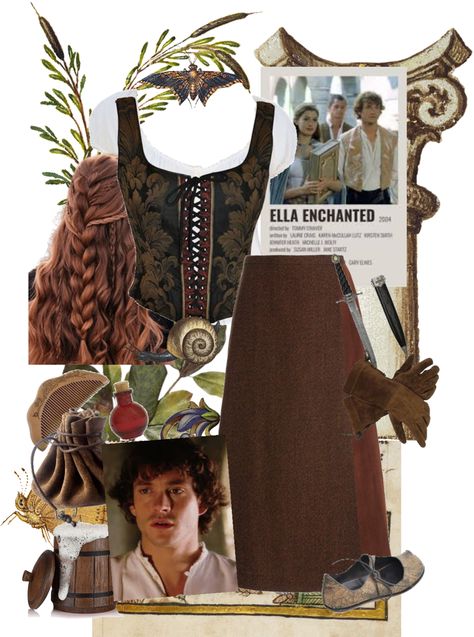 what i would wear if i was in ella enchanted outfit ideas | #whatiwouldwear #ellaenchanted #medieval #middleages #princechar Autumn Tea Party Outfit, Enchanted Outfit Ideas, Garden Tea Party Outfit, Enchanted Outfit, Dark Academia Winter, Tea Party Outfit, Autumn Tea Party, Ella Enchanted, Garden Tea Party