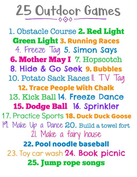 Things To Do At A Playground, Outdoor Class Activities, Fun Games Preschool, Daycare Gym Activities, Sport Games For Summer Camp, Outside Preschool Games, Outdoor Games For Kindergarteners, Outdoor Playground Activities, Fun Games To Play With Preschoolers