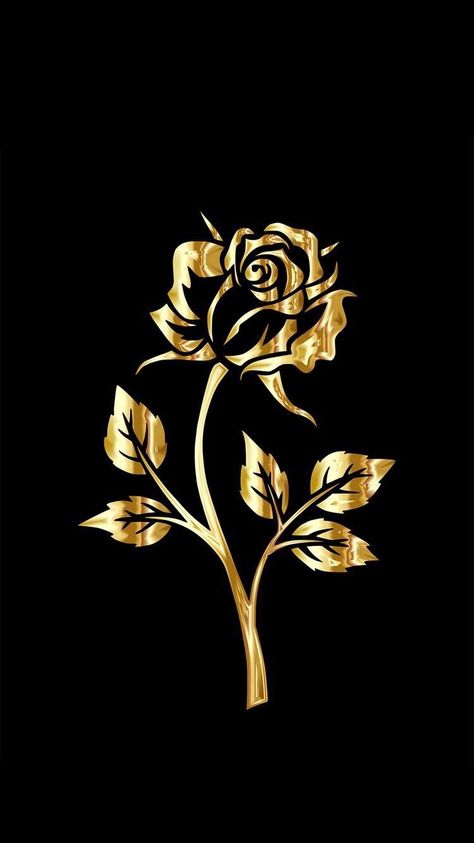 Golden rose# Flowers Iphone Wallpaper, Gold And Black Wallpaper, Tapete Gold, Golden Wallpaper, Gold Wallpaper Iphone, Black Wallpapers, Art Coquillage, Beast Wallpaper, Rose Gold Wallpaper