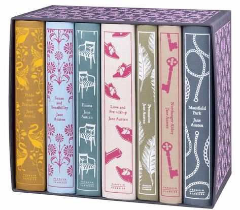 Jane Austen Novels, Jane Austen Books, Penguin Classics, Custom Book, Book Box, Classic Books, Book Set, Jane Austen, Hardcover Book