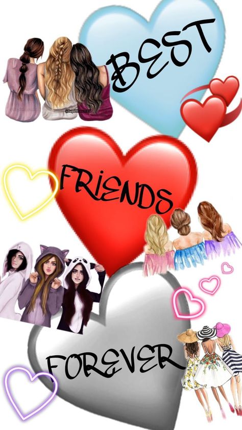 Besties Wallpaper Best Friends, Best Friend Forever Dp, Friends Forever Pictures For Dp, M Profile Picture, Dp Best Friend, Frnds Pic Dp, 3 Best Friends Pictures Aesthetic, Besties Group Dp, Friend Animation