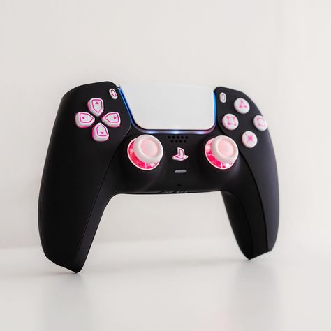 #fathersday 2024 with DualSense LEDs. Led Beauty, White Shells, Ps5 Controller, New Mods, Xbox Controller, Gaming Controller, Led Controller, Game Boy, Game Controller