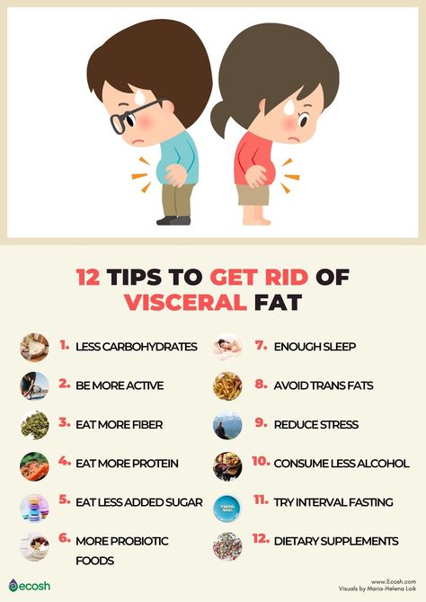 Fat Loss Tips Visceral Fat Exercises, Visceral Fat Loss, Flatter Stomach, Visceral Fat, Fat Loss Diet, Weight Workout Plan, Stubborn Fat, How To Eat Less, How To Increase Energy