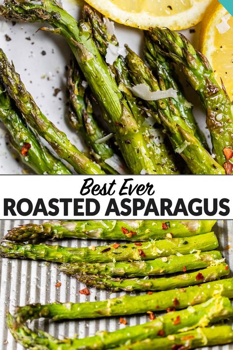 Easy Oven Asparagus, Roasting Asparagus In The Oven, Oven Asparagus Recipes, Roast Asparagus In Oven, Asperigus Recipes, Asparagus Recipes Grilled, Roasted Asparagus Oven, Baked Asparagus Recipes, Roasted Asparagus Recipes