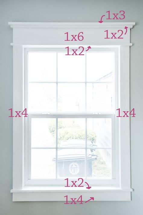 Diy Farmhouse Trim, Diy Window Trim, Farmhouse Trim, Diy Farmhouse Decoration, Interior Window Trim, House Trim, Window Casing, Interior Windows, Trim Work