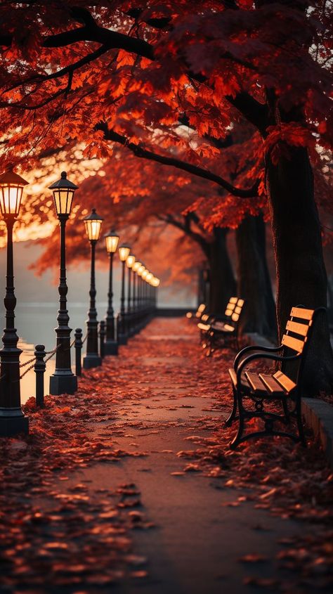 Iphone Wallpaper Fall, Landscape Photography Nature, Pretty Landscapes, Autumn Scenes, Autumn Scenery, Beautiful Landscape Wallpaper, Phone Wallpaper Images, Fall Pictures, Alam Yang Indah