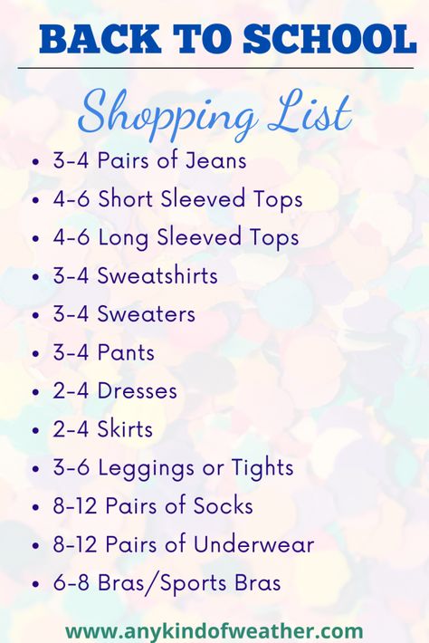 Shopping Checklist Clothes, Back To School Supplies Junior Year, List Of Clothes You Need For School, Stores For Back To School Clothes, Best Stores For Back To School Shopping, High School Junior Year Outfits, Back To School Shopping List Middle School, Best Places To Shop For Back To School Clothes, Back To School Must Haves Clothes