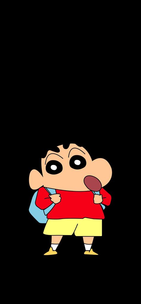 Shinchan Wallpaper, Cartoon Crayon, Cool Black Wallpaper, Crayon Shinchan, Anime Cartoon, Black Wallpaper, Cartoon Character, Crayon, Anime