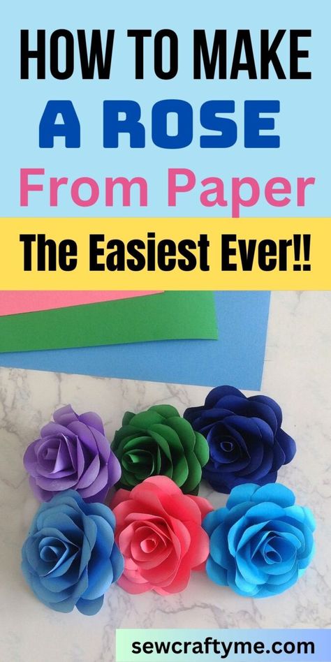 Paper Roses Diy, Aesthetic Patterns, Paper Flowers Diy Easy, Rose Crafts, Crochet Aesthetic, Easy Paper Flowers, Crochet Handbag, Paper Flower Crafts, Paper Flowers Craft