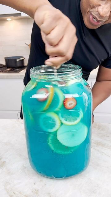 TIPSY BARTENDER 🍻🍹 on Instagram: "Blue Lagoon Punch"