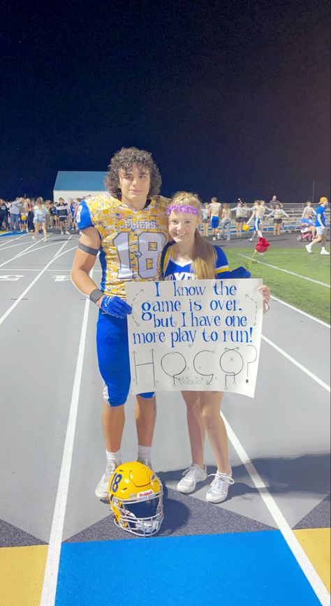 Homecoming Posals Ideas, Football Asking To Homecoming, Homecoming Soccer Posters, Hoco Poster Ideas Homecoming Proposal Cheer, Cute Ways To Ask Bf To Hoco, Cute Football Homecoming Proposals, Flag Football Hoco Proposal, Hoco Sign Ideas For Cheerleaders, Cowboy Homecoming Proposal