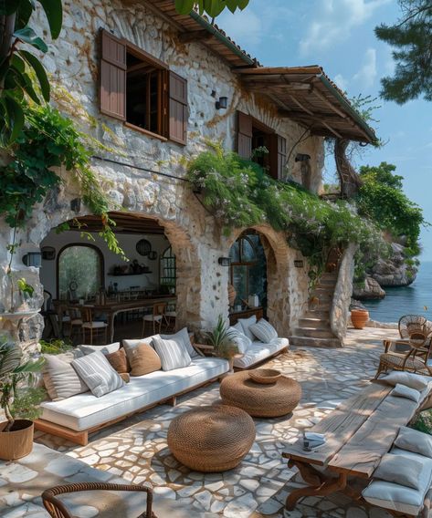 Medeteranian Homes, Mediterranean House Interior, Mediterranean House Designs, Mediterranean House Design, Luxury Mediterranean Homes, Mediterranean Home Interior, House Mediterranean, Italy House, House Interior Design Styles