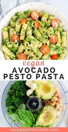 Burrito Vegan, Avocado Pesto Pasta, Pesto Vegan, Avocado Dessert, Avocado Pesto, Recipes Pasta, Paleo Lunch, Makanan Diet, Vegan Cookbook