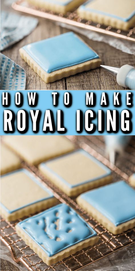 Best royal icing recipe.  So easy it's practically foolproof!  Pipes smooth and dries hard.  Great for decorating!  #royalicing #icing #recipe #cookies #transfers #easy #decorations #howtomake #tips #flowers #gingerbreadhouse #best #flooding #consistency #smallbatch #storing #roses #tutorial #techniques #piping #decorating #video #simple #diy #perfect #forbeginners #howtouse #101 #storage #tools Royal Icing Recipe Easy, Flooding Icing Recipe, Icing Recipe Easy, Best Royal Icing, Cookie Icing That Hardens, Xmas Foods, Decorator Cookies, 2023 Cookies, Easy Royal Icing