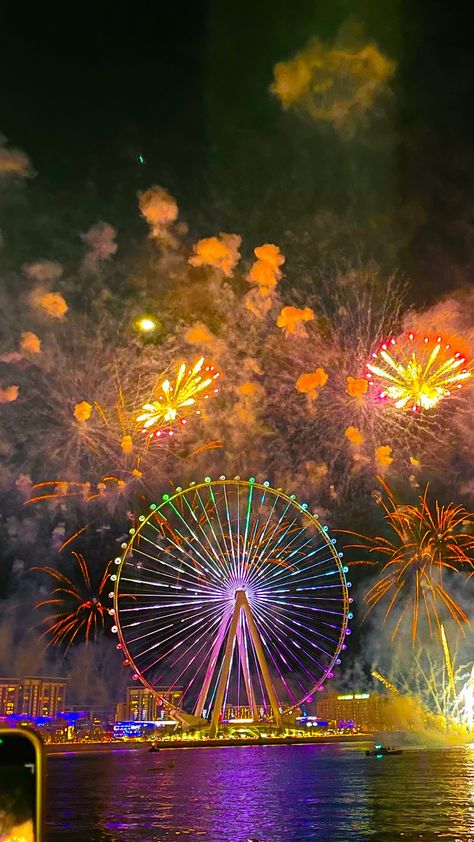 This was the best ever fireworks event of the newyear 2023. Fireworks Wednesday Iran, 4th Of July Fireworks Aesthetic, Dubai Fireworks, Firework Background, Celebration Aesthetic, Fourth Of July Pics, Jbr Dubai, Fireworks Aesthetic, Fireworks Wallpaper