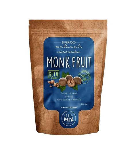 THE MIX SUPERFOODS - MONK FRUIT 100% PURE - Monk Fruit Without erythritol - Suitable for diabetics - 10 times sweeter than sugar - 3.5 oz (100 g) So much better than Stevia, ZERO CALORIES!!! Monk Fruit Sweetener, Keto Paleo Diet, Fruit Sugar, Vegan Essentials, Sugar Alternatives, Monk Fruit, Sugar Substitute, Zero Calories, Fruit Plants