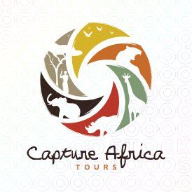 Winner for Capture Africa Tours contest logo African Logo, Logo Voyage, Zoo Logo, Tourism Logo, City Branding, Make Your Own Logo, Resort Logo, Africa Tour, Festival Logo