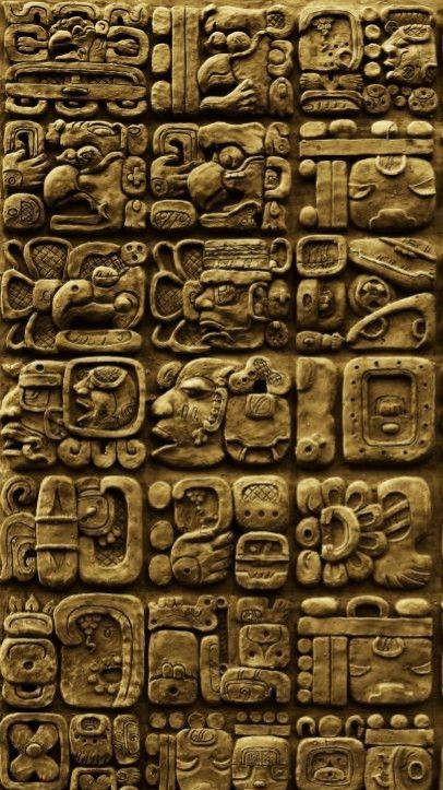 Maya Glyphs, Mexican Images, Mayan Glyphs, Ancient America, Mayan Symbols, Peruvian Art, Maya Civilization, Maya Art, Mayan Art