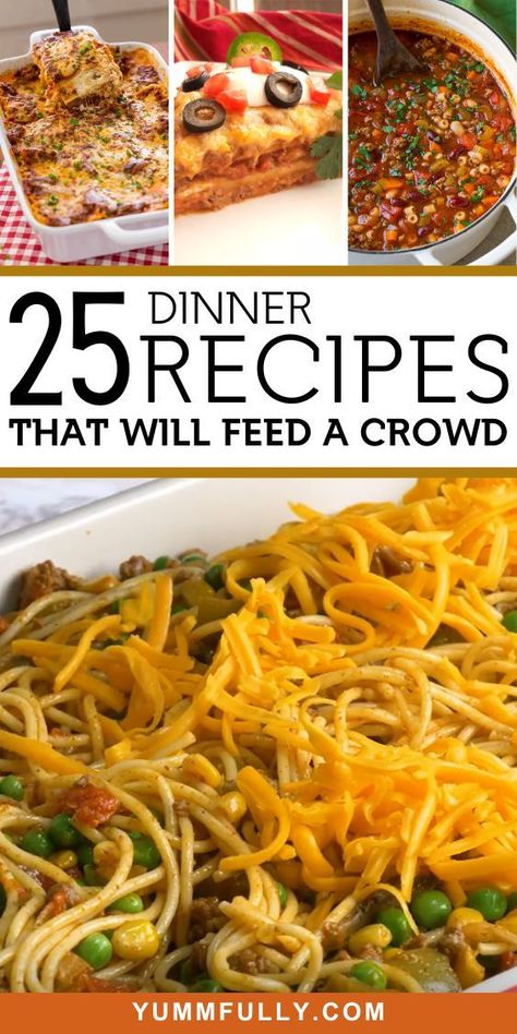 Feeding a Crowd takes center stage, with these Dinner Recipes designed to satisfy a multitude. From hearty casseroles to savory one-pot wonders, these recipes ensure that no one leaves the table hungry, turning every gathering into a feast to remember. Dinner For Crowd, Mini Meatloaf, Affordable Meals, Hotdish Recipes, Meal Rotation, Potluck Ideas, Large Group Meals, Easy Crockpot Dinners, Large Family Meals